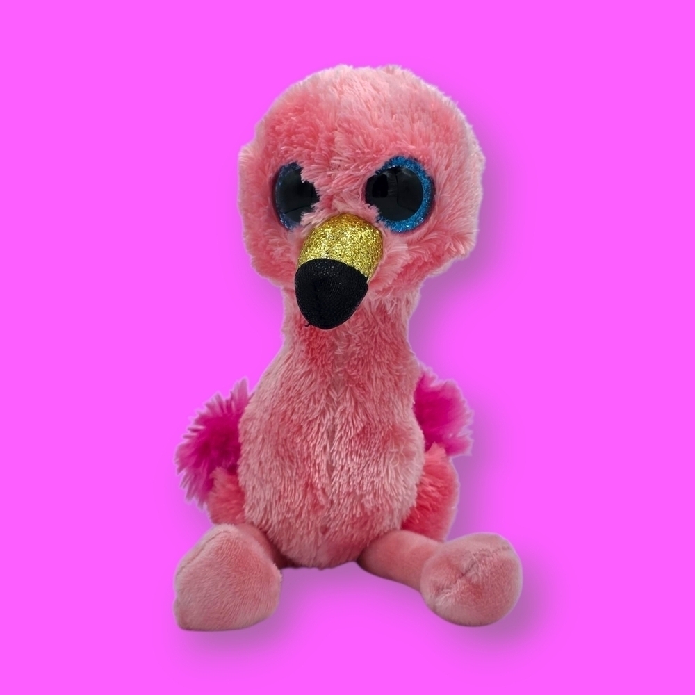 Ty Beanie Boos Gilda The Flamingo Beanie Baby Plush Toy